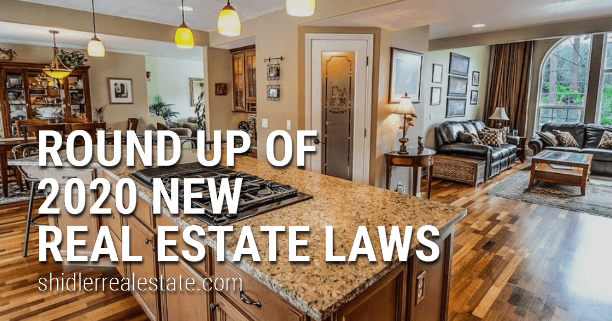 2020 New Real Estate Laws Shidler Real Estate